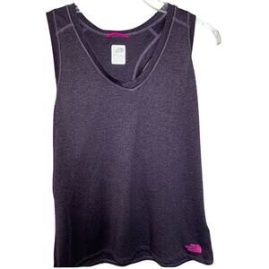 The North Face v neck racerback top purple size large